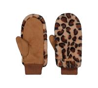 Barts - Moffole da donna in pelliccia sintetica - Fur Mitts Print Brown - Marrone