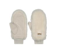 Barts - Moffole da donna in pelliccia sintetica - Fur Mitts White - Bianco