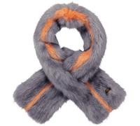 Barts Sciarpa Pelliccia Sciarpa di Invernale Grigio Zen Anello Alla Moda
