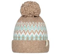 Barts - Cappello donna in maglia jacquard - Nakarah Beanie Light Brown in Poliestere Riciclato - Beige