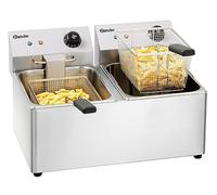 Bartscher SNACK IV Doppia Indipendente Friggitrice 16L 6500W Acciaio inossidabile