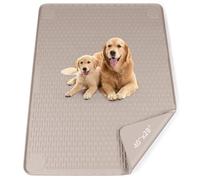 Bartuke Tappetino per la pipì per cani, 101,6 x 71,1 cm, extra large, riutilizzabile, in silicone, per proteggere il pavimento, lavabile, antiscivolo, per addestramento al vasino (cachi)