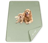 Bartuke Tappetino per pipì per cani, 101x71cm, riutilizzabile, in silicone, lavabile, per addestramento al vasino, antiscivolo, a prova di perdite, protezione per il pavimento (Verde)
