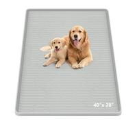 Bartuke Tappetino per toilette per cani, 101 x 71 cm, in silicone, riutilizzabile, tappetino per addestramento per cuccioli, antiscivolo, a prova di perdite, protezione per pavimenti interni