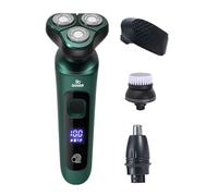 Barturasis elettrico, coltello da polso facciale per uomo, elettronico 3D con schermo LCD a testa flottante, taglierina da taglio ricaricabile, trimmer di precisione senza fili per gebr