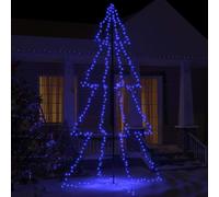 BARULUOAKLIFE Albero di Natale a Cono 360 LED per Interni ed Esterni 143x250 cm con Luci Decorative e 8 Effetti Illuminazione, Risparmio Energetico e Impermeabile, Ideale per Decorazioni