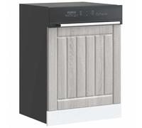 BARULUOAKLIFE Pannello Frontale Lavastoviglie Lucca Grigio Sonoma 60x1.5x67 cm Truciolato Resistente, Protezione Impermeabile Antiumidità, Design Senza Tempo per Cucina, Facile Pulizia