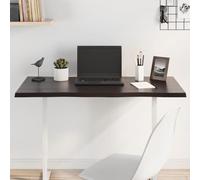 BARULUOAKLIFE Piano Tavolo Marrone Scuro 100x40x2 cm in Rovere Massello Non Trattato con Finitura Scura e Bordi Vivi - Soluzione Ideale per Rinnovamento Tavolo - Materiale Naturale