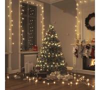 BARULUOAKLIFE Stringa Luci LED 100 Metri 1000 LED Bianco Caldo con 8 Modalità Illuminazione per Decorazioni Natalizie Feste e Matrimoni Cavo Trasparente PVC Rame