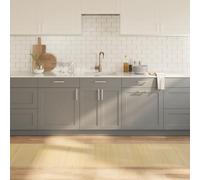 BARULUOAKLIFE Tappeto Rettangolare Natura Chiaro 70x300 cm in Bambù con Base Antiscivolo, Materiale Naturale Durevole e Resistente all'Acqua, Facile da Pulire e Conservare per Decorazioni