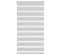 BARULUOAKLIFE Tenda a Rullo Zebra con Tessuto Larghezza 85,9 cm in Poliestere Grigio Chiaro per Privacy e Controllo Luce, Design Moderno a Doppio Strato, Montaggio a Parete o Finestra