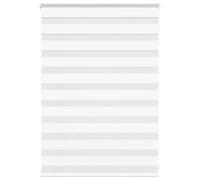 BARULUOAKLIFE Tenda a Rullo Zebra Larghezza Tessuto 100,9 cm Poliestere 100% per Finestre, Design a Doppio Strato con Controllo Luce, Montaggio a Parete o Senza Trapano, Clip di Sicurezza,