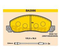 BARUM Pastiglie Freno Bremsbelegsatz Frontale per Opel Arena Box Renault Trafic