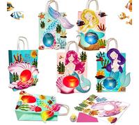 BARVERE Set di 6 lanterne per bambini, lanterna St Martin con carta trasparente e colla a doppio lato e perline a LED, lanterna fai da te per ragazze e ragazzi, ideale compleanno per bambini - Nixen