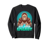 Barzelletta sul videogioco Big Noob Energy Funny Gamer Sasquatch Felpa