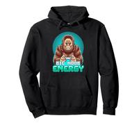 Barzelletta sul videogioco Big Noob Energy Funny Gamer Sasquatch Felpa con Cappuccio