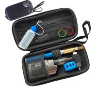 Barzisoridar Custodia protettiva in EVA con fasce per vaporizzatore per batteria Ego, cartuccia e caricabatterie, il tuo organizer per kit VAP-e in movimento, organizer da viaggio, resistente