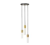 Basalt Triplo Lampadario Ottone