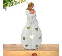 Basamento di candela in resina - Altezza di statuetta di bouquet, ornamento artistico moderno titolare statua di una madre e una figlia. per esprimere il tuo affetto, è un bel modo di avere
