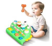 BASAMOU Giochi Bambini 1 2 3 Anni Pop Up Animali, Gioco Montessori Bimbo 1 Anno Giocattoli Sensoriale Bambini 6 9 12 18 Mesi, Giocattoli Educativi Interattivi, Regalo Bambino Compleanno,Natale,Pasqua
