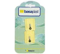 Basaplast BAS030 Set 2 Ganci Singoli, Bagno e Cucina, a Muro, in Alluminio e PVC, Colori Assortiti