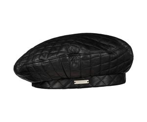 Baschetto Trapuntato in Pelle by Seeberger nero S (54-55 cm)