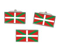 Basco Paese (Spagna) Bandiera Gemelli E Fermacravatta Set