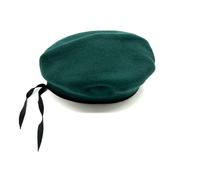 Basco verde Finanza in panno modello Boina spagnolo