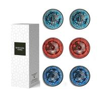Bascuda Set di 6 Piccole Ciotole Ceramica 8cm - Ciotole Spuntini, Aperitivo, Salsa di Soia, Decorazioni Colorate - Ciotola Colazione Ø 8 cm