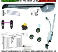 BASCULANTE 100 KG AUTOMATISMO ARCHETTO MOTORE 220/24 V 3 RADIOC FOTO SELET FARO