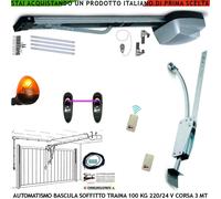 BASCULANTE CONTRAPPESI 1 Q MOTORE 220/24 V ARCHETTO 2 RADIOC FOTO FAROLED SBLOCC