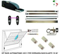 BASCULANTE ELETTRICA KIT MOTORE 220V BRACCI DRITTI CENTRALE 4 RADIOC FOTO CHIAVE