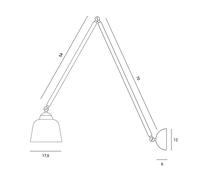 BASE-3E C LED BASE ELITTICA per sospensioni con LED INTEGRATO CROMO 3 luci