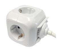 Base 4 prese CUBO+2 USB 2.4A. con 1,4 m di cavo. Ideale per caricare più dispositivi contemporaneamente. Design compatto e funzionale, perfetto per la casa o l'ufficio.