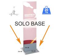 BASE 42 CM IN METALLO PER TOTEM PUBBLICITARIO BIFACCIALE ESPOSITORE DA PAVIMENTO