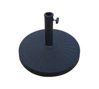 BASE Ø49XH32CM BASAMENTO PER OMBRELLONE PALO CENTRALE IN RESINA 14KG CIRCLE NERO