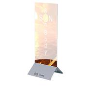 BASE 60 CM IN METALLO PER TOTEM PUBBLICITARIO BIFACCIALE ESPOSITORE DA PAVIMENTO