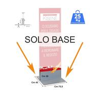 BASE 75,5 CM IN METALLO PER TOTEM PUBBLICITARIO BIFACCIALE ESPOSITORE DA PAVIMEN