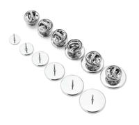 Base a disco per spilla in acciaio inossidabile, Perni for spille in acciaio inossidabile Impostazioni cabochon for gioielli fai da te Acciaio dorato 10-30 mm 20 pezzi(30mm)