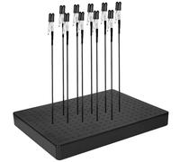 Base a morsetto per pittura aerografo, con 20 clip a coccodrillo in acciaio inox, stazione di supporto flessibile per modellismo in miniatura e kit di costruzione, One Size, Acciaio inossidabile