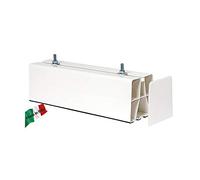 BASE A PAVIMENTO BIANCA BIESTRUSA + TAPPI 450 mm 2 PZ vecamco, per installazione condizionatore climatizzatore