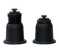 Base a pavimento in PVC per unità esterna Ø100 m altezza regolabile P max 325 kg Nero