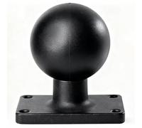Base adattatore a sfera da 2,25" con piastra rettangolare AMPS, compatibile con RAM e sistemi a sfera da 5,2 cm di Arkon, iBolt e Tackform