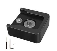 Base adattatore di montaggio a slitta fredda in lega di alluminio con vite di montaggio da 1/4 di pollice per gabbia per fotocamera Supporto di espansione della luce LED Adattatore di espansione della