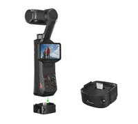 Base adattatore di ricarica per Insta360 Luna Ultra, base di ricarica in lega di alluminio con porta di tipo C, foro filettato a vite da 0,6 cm, mini supporto da tavolo per action camera