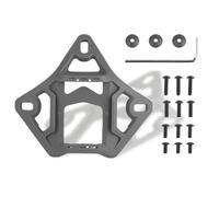 Base Adattatore per Casco NVG, Staffa per Telecamera Sportiva Base per Visori Notturni a 3 Fori per Casco da Softair(Gray)