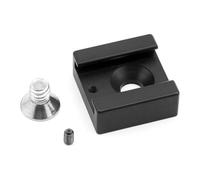 Base adattatore per montaggio a slitta fredda con vite di montaggio da 1/4 di pollice per gabbia della fotocamera lampeggiante a LED adattatore per slitta calda per microfono