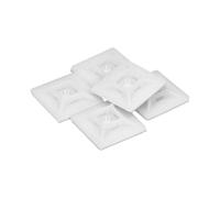 Base adesiva per fascette 19 x 19 mm. Bianco Borsa 100 Unità