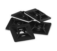 Base adesiva per fascette 19 x 19 mm. Borsa nera 100 pezzi