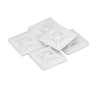 Base adesiva per fascette 28 x 28 mm. Bianco Borsa 100 Unità